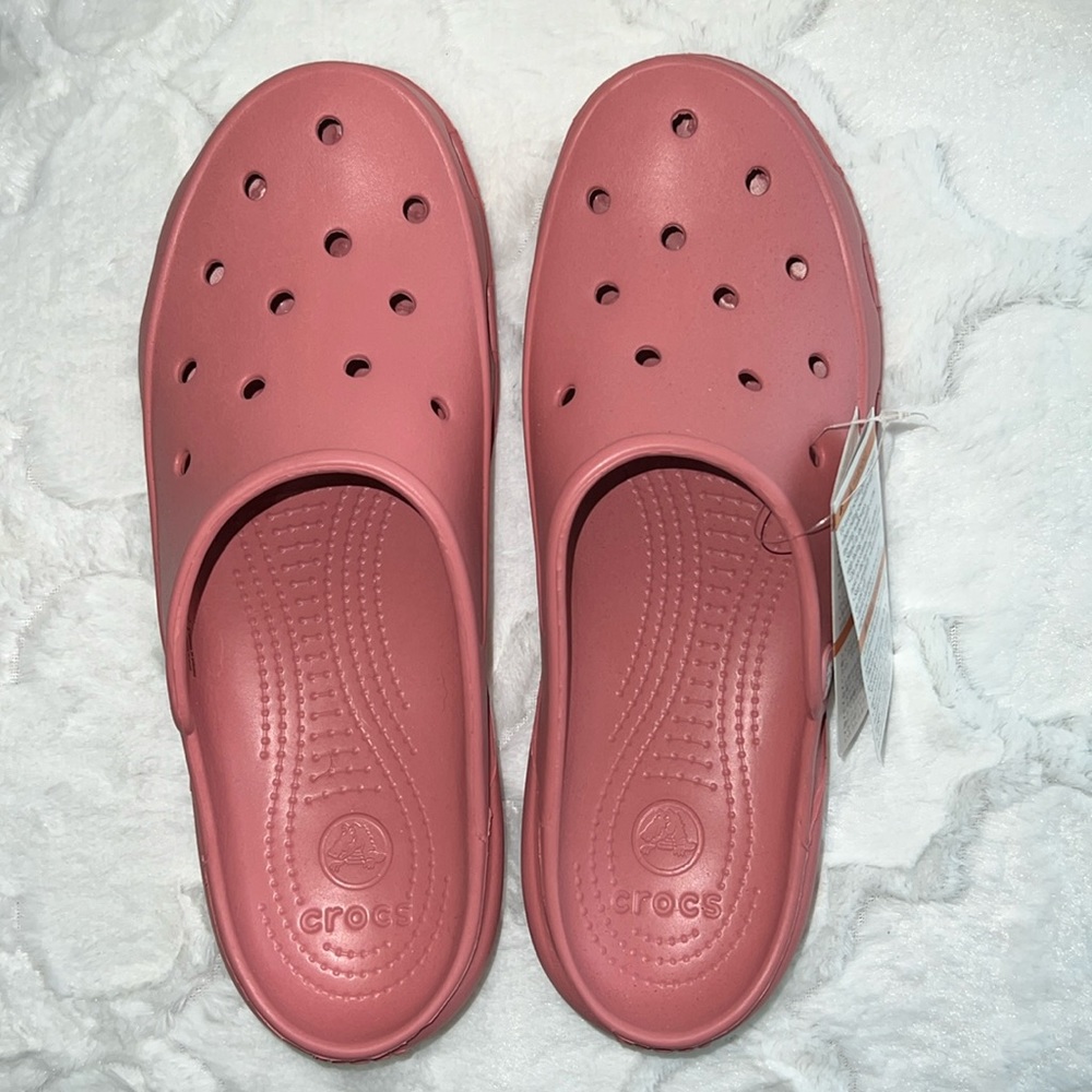 Crocs Pink Slide On Clog Sandal Women’s 11